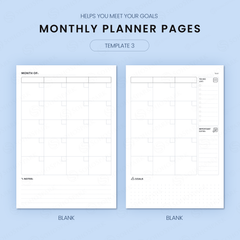 Digital Planner Pack | Monthly, Weekly, and Habit Tracking Pages